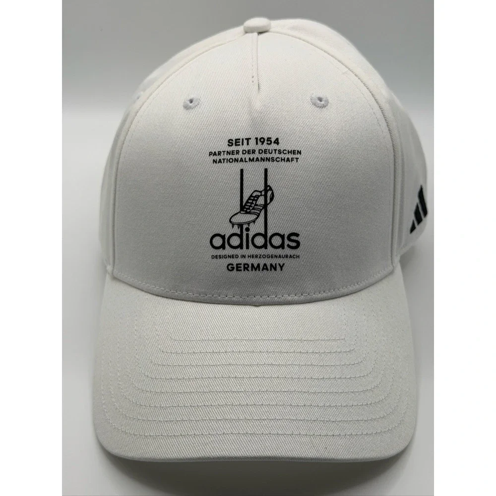 Adidas DFB BB Cap KE6692 Germany Soccer Hat Mens OSFM White Black 2024